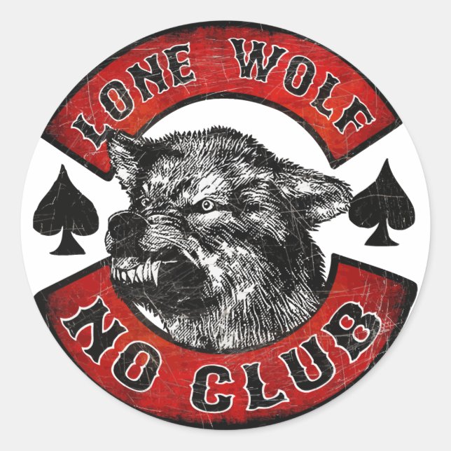 Moto addict classic round sticker (Front)