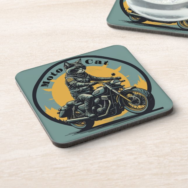 Moto Cat Coaster (Left Side)