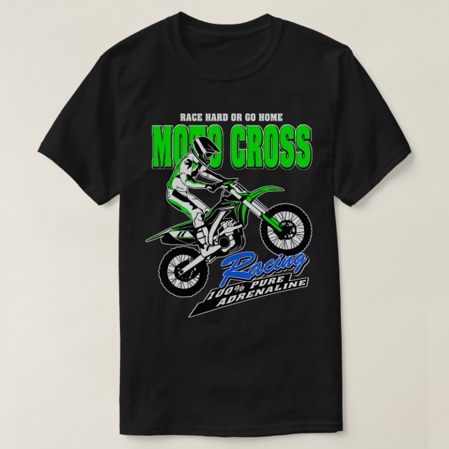 Moto Cross Supercross Enduro Motorcycle Race Motoc T-Shirt (Design Front)