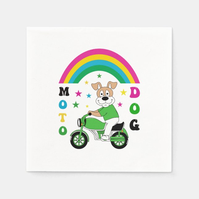 Moto Dog Napkin (Front)