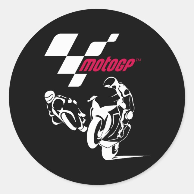 Moto Gp Super Bikes Grand Prix Motorcycle Racing Classic Round Sticker (Front)