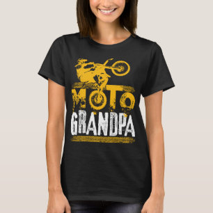 Moto Grandpa BMX Dirt Bike Motocross T-Shirt