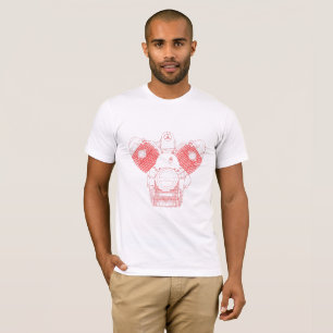 Moto Guzzi Engine T-Shirt - RED