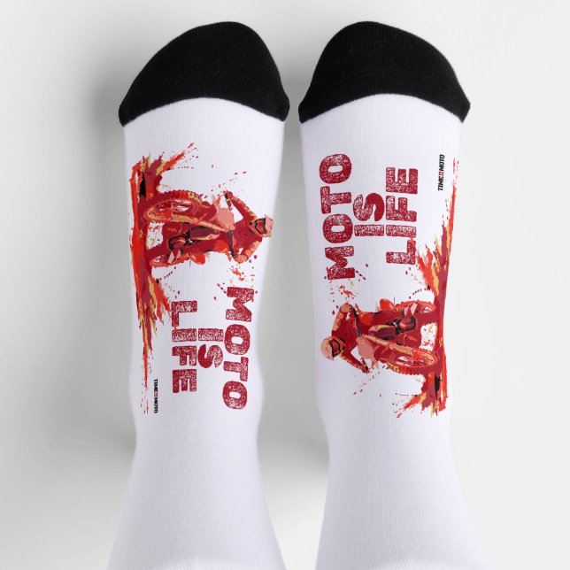 Moto Is Life Crew Socks (Top)