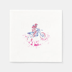Moto Mom Mother Motocross Motorcycle Biker Gift Napkin