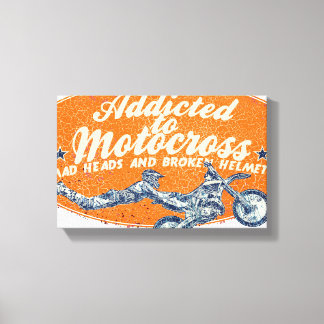 Moto race canvas print
