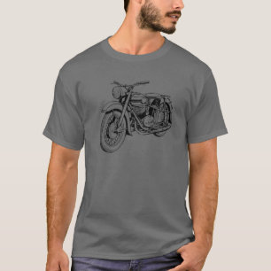 Moto Retro Vintage Motorcycle Scrambler Riding Gea T-Shirt