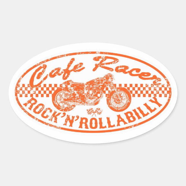 Moto riders oval sticker (Front)