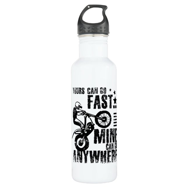 Moto trial bike fast 710 ml water bottle (Front)