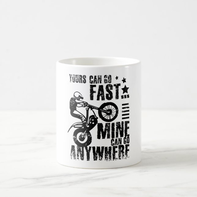 Moto trial bike fast coffee mug (Center)