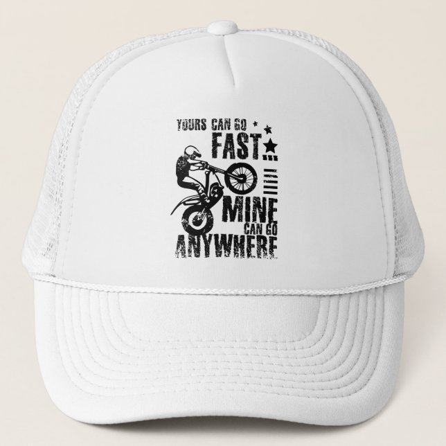 Moto trial bike fast trucker hat (Front)