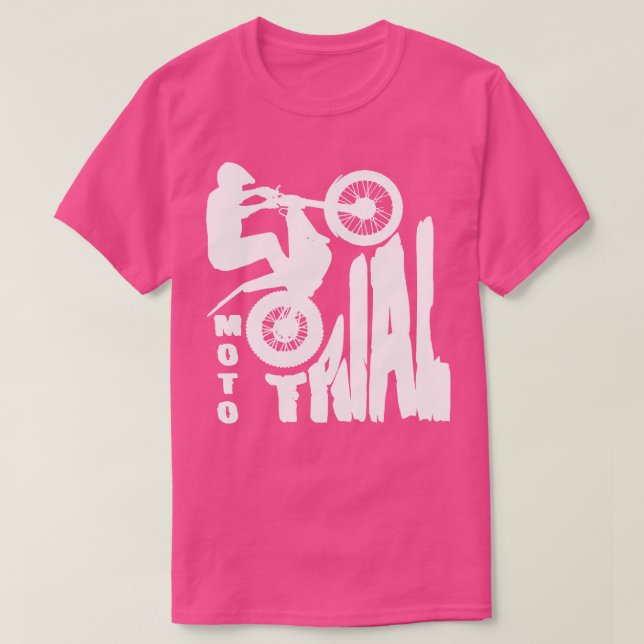 Moto Trial Trial Bike Motorcycle TShirt (Design Front)
