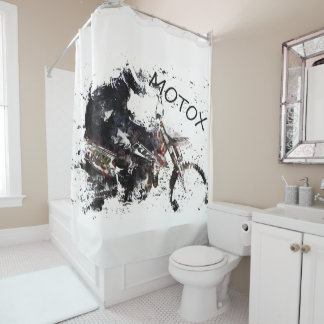 Moto-x Race Shower Curtain