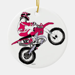 Motocross300 copy ceramic tree decoration