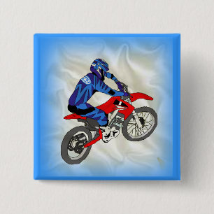 Motocross 201 15 cm square badge