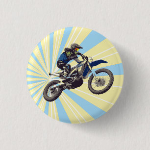 Motocross 3 Cm Round Badge