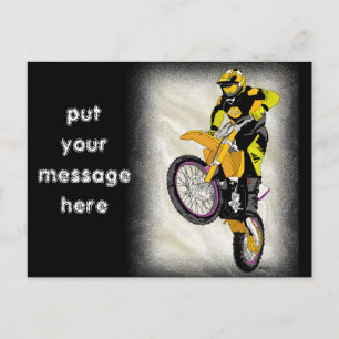 Motocross 410 postcard