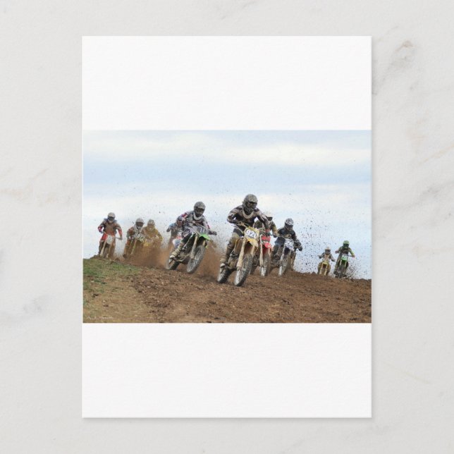 Motocross Action Postcard (Front)