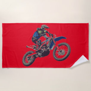 MOTOCROSS beach towel. Beach Towel