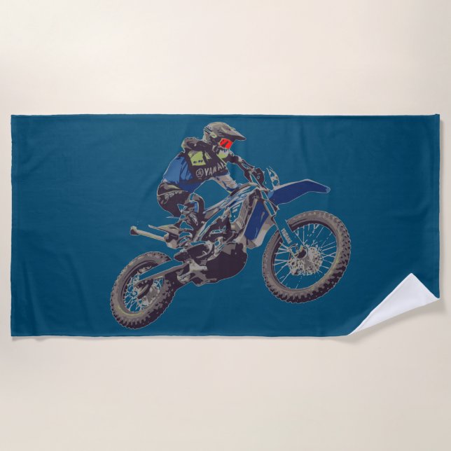 MOTOCROSS beach towel. Beach Towel (Front)