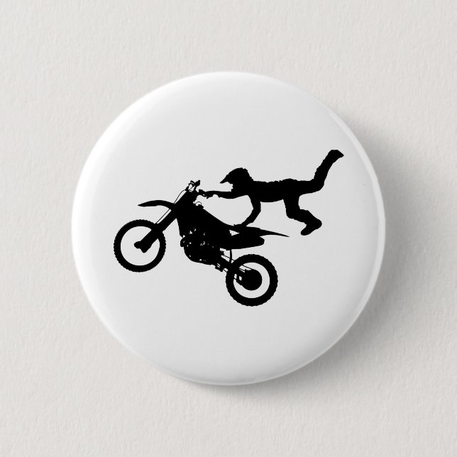 Motocross Bike 6 Cm Round Badge (Front)
