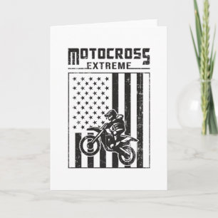 Motocross Biker Dirt Motorcycle Funny Gift Idea Card