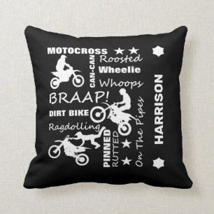 Motocross Biker Supercross Dirt Bike Cushion