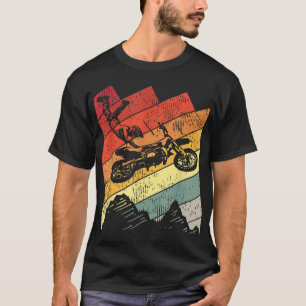 Motocross Biker Vintage Gift Racing Retro Dirt Bik T-Shirt