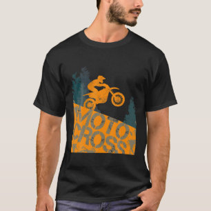 Motocross Biker Vintage Motorbike And Motorcycle D T-Shirt