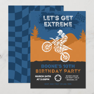 Motocross Birthday Invitation   Dirt Bike Invite