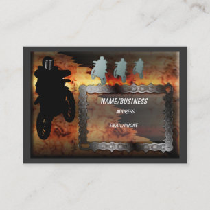 motocross business card