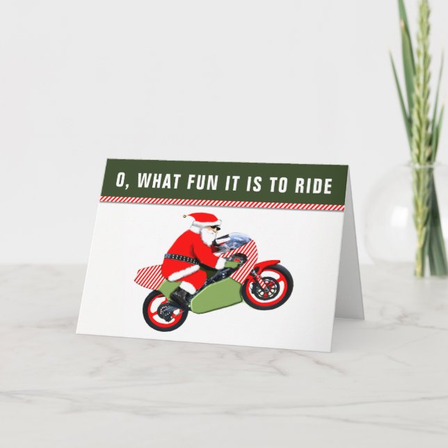 Motocross Christmas Holiday Cards (Front)