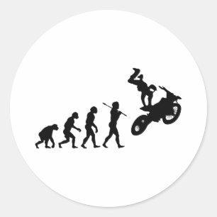 Motocross Classic Round Sticker