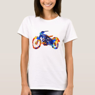 MOTOCROSS COLORFUL PAINT ART T-Shirt