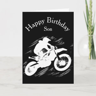 Motocross Competitive Sport Motorcycle Racing Card