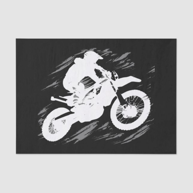 Motocross Competitive Sport Motorcycle Racing Tissue Paper (Front)