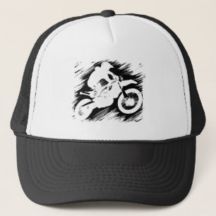 Motocross Competitive Sport Motorcycle Racing Trucker Hat