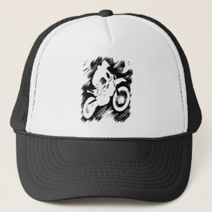 Motocross Competitive Sport Motorcycle Racing Trucker Hat