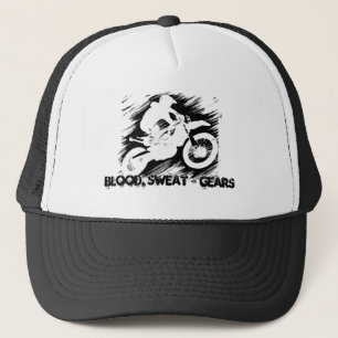 Motocross Competitive Sport Motorcycle Racing Trucker Hat