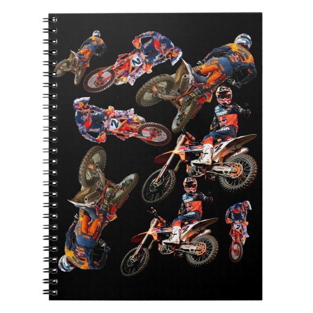 Motocross Cooper Webb Supercross print Notebook (Front)