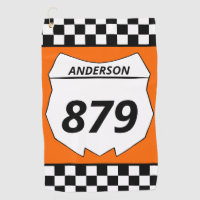 Motocross Custom Dirt Bike Number Plate on Orange