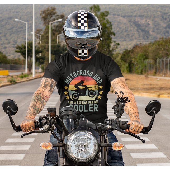 Motocross Dad Like a Regular Dad But Cooler T-Shirt (Creator Uploaded)