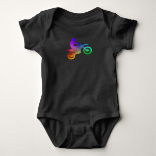 Motocross Dirt Bike Adventure - Multi-Coloured Baby Bodysuit