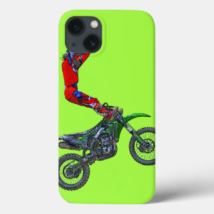 Motocross Dirt-Bike Aerial Stunt Display iPhone 13 Case