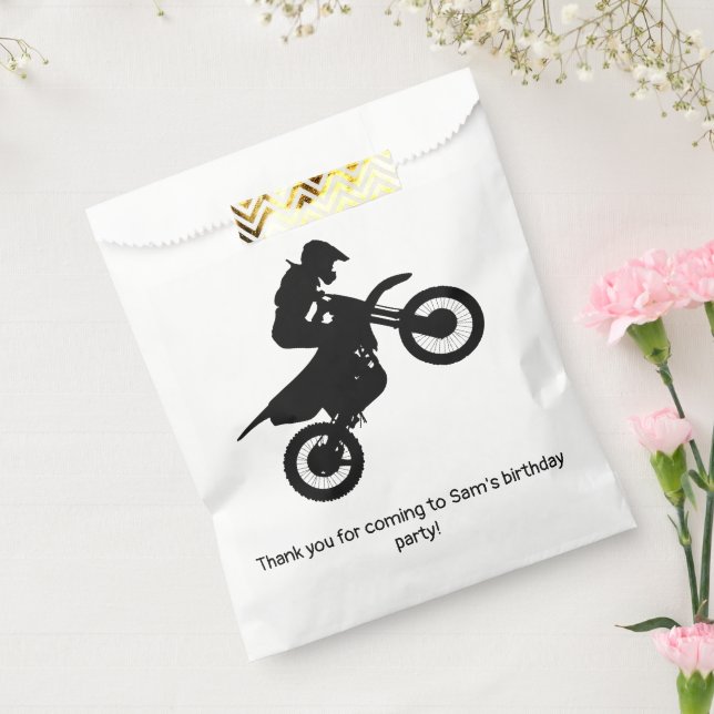 Motocross Dirt Bike Birthday Party Motorbike Favour Bags (Sealed)