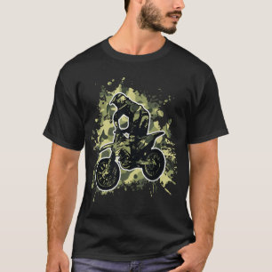 Motocross Dirt Bike Camo Camouflage Motorcycle Rid T-Shirt