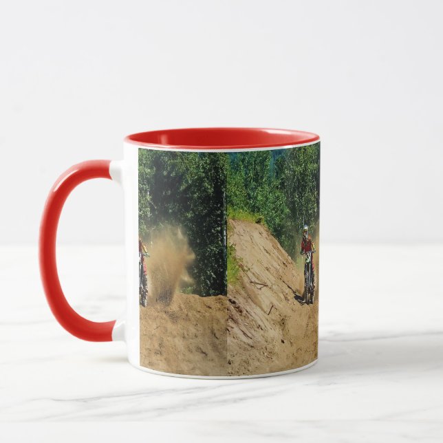 Motocross Dirt-Bike Champion Race Mug (Left)