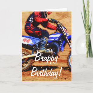 Motocross Dirt-Bike Champion Racer 4 Card