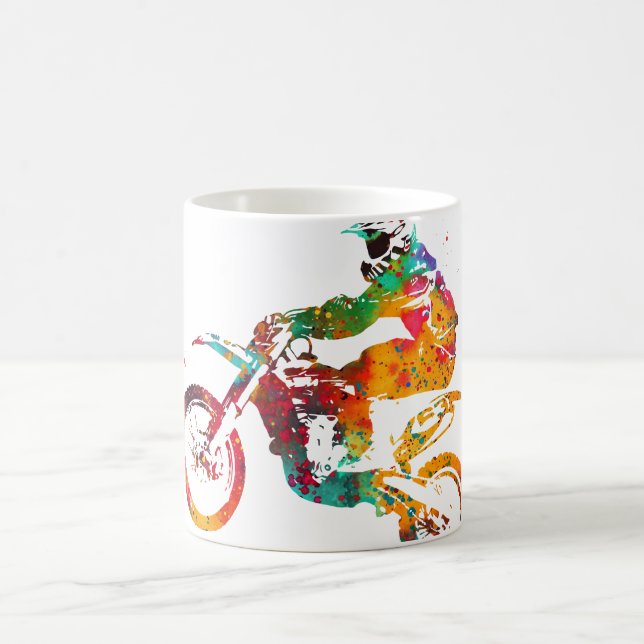 Motocross Dirt Bike Coffee Mug (Center)