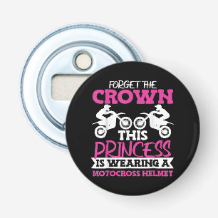 Motocross Dirt Bike Girl Bottle Opener